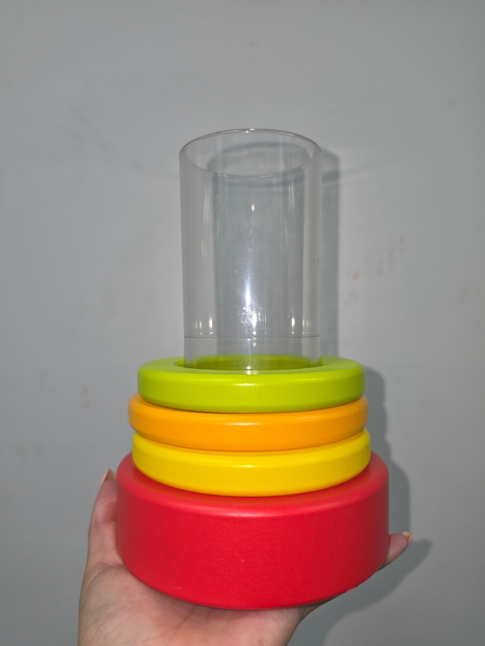 Lovevery Clear Tube with Stacking Rings
